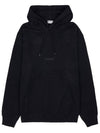 Logo Hoodie Black - SAINT LAURENT - BALAAN 9