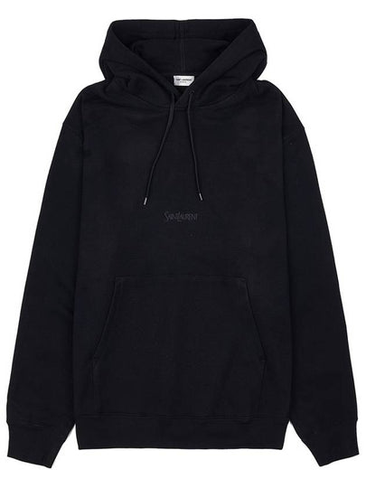 Logo Hoodie Black - SAINT LAURENT - BALAAN 2