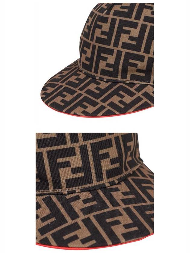 Fendirama Fabric Ball Cap Brown - FENDI - BALAAN 6