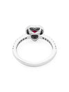 Elevated Heart Ring Red Silver - PANDORA - BALAAN 4