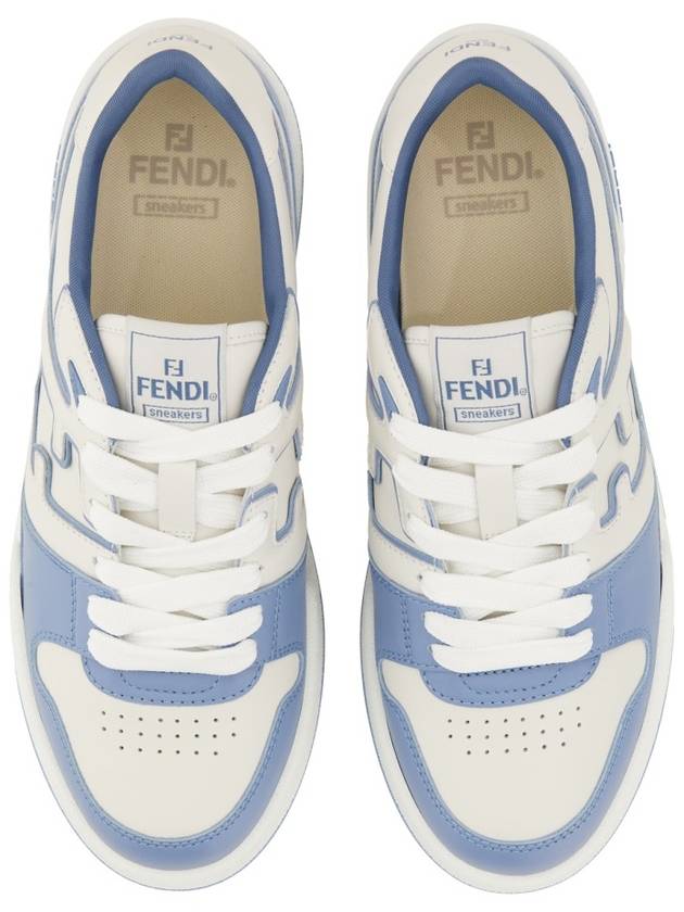 Match Low Top Sneakers Light Blue - FENDI - BALAAN 4