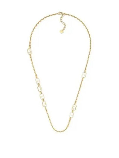 30 Montaigne Jolie Logo Necklace Gold - DIOR - BALAAN 2