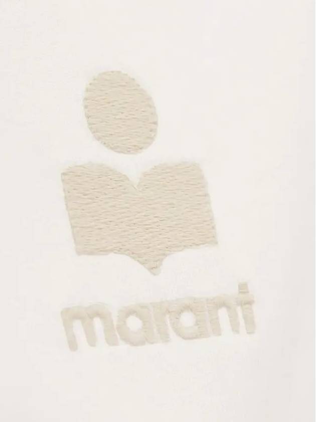 Aby Logo Short Sleeve T-Shirt White - ISABEL MARANT - BALAAN 5