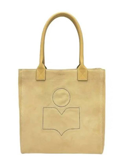 Yenky Logo Small Suede Tote Bag Yellow - ISABEL MARANT - BALAAN 2