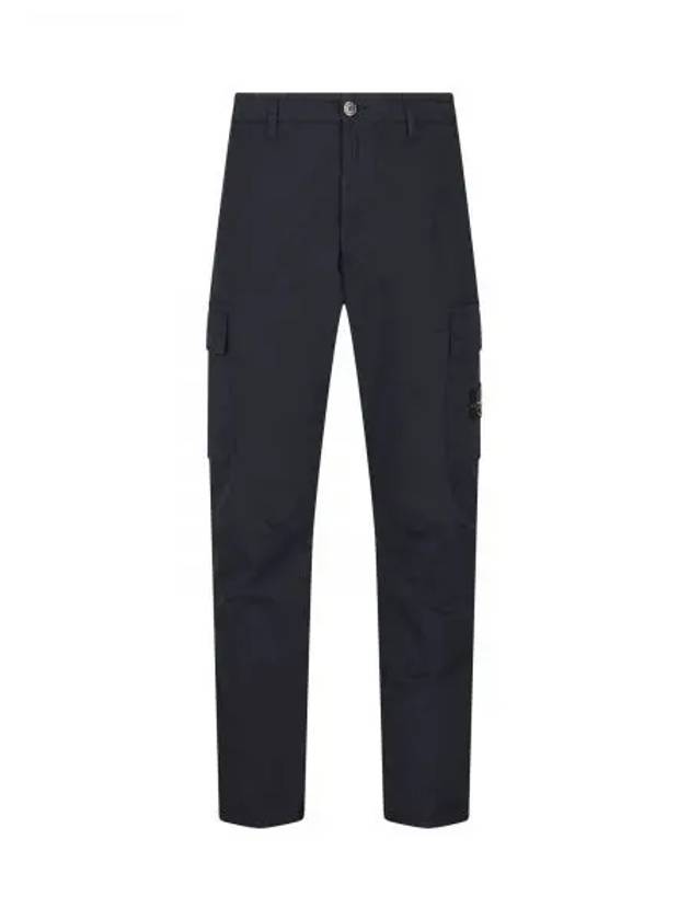 Compass Badge Gabardine Cargo Straight Pants Navy - STONE ISLAND - BALAAN 2