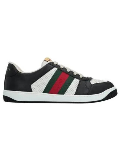 Men's Screener Low Top Sneakers Black - GUCCI - BALAAN 2