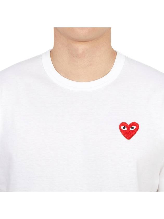 Red Heart T-Shirt White - COMME DES GARCONS PLAY - BALAAN 6