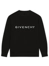 Logo Print Cotton Sweatshirt Black - GIVENCHY - BALAAN 2