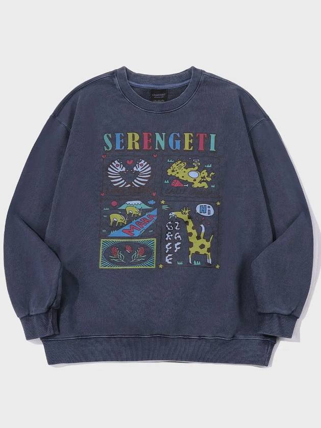 Serengeti Pigment Sweatshirt Dark Blue - CPGN STUDIO - BALAAN 1