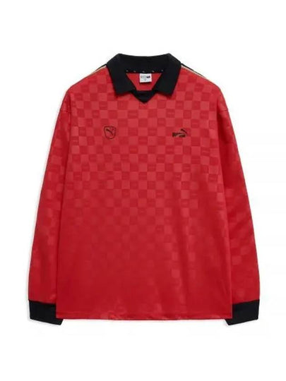 Archive S Knit Jersey Long Sleeve T-Shirt Red - PUMA - BALAAN 2