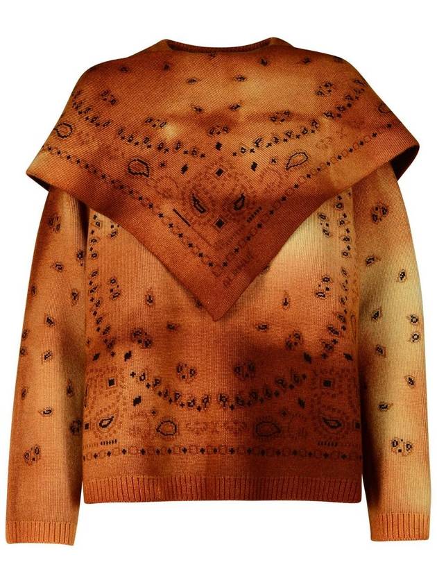 Alanui 'Hues' Brown Virgin Wool Sweater - ALANUI - BALAAN 1