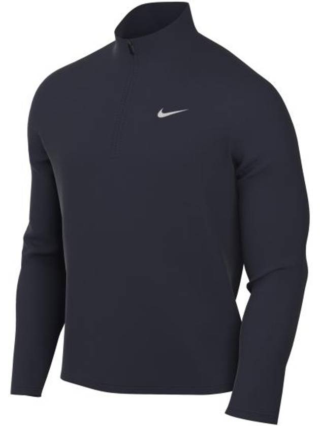 Men's Dry Fit Pacer Half Zip Long Sleeves T Shirt Navy - NIKE - BALAAN 2