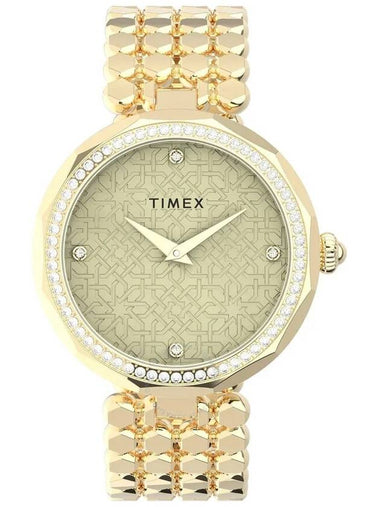 Timex Asheville Quartz Crystal Champagne Dial Ladies Watch TW2V02500 - TIMEX - BALAAN 1