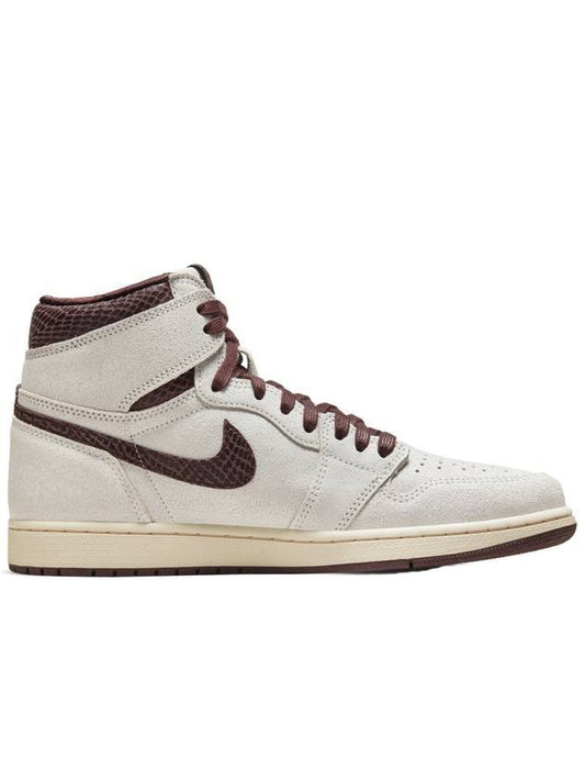 Air Jordan 1 High Top Sneakers Burgundy Crush - NIKE - BALAAN 1