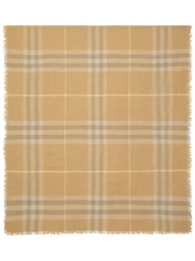 Vintage Check Wool Scarf Beige - BURBERRY - BALAAN 3