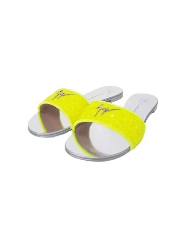 E800023 001 Logo Sandals Yellow - GIUSEPPE ZANOTTI - BALAAN 2