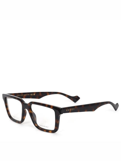 Eyewear Square Acetate Eyeglasses Havana - GUCCI - BALAAN 2