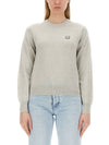 Bold Fox Head Wool Knit Top Grey - MAISON KITSUNE - BALAAN 5