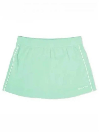 Serif Logo A-Line Skirt Green - SPORTY & RICH - BALAAN 2