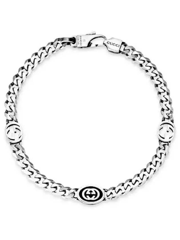 Interlocking G Bracelet Silver - GUCCI - BALAAN.