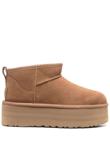 'Ultramini' Beige Boots With Platform In Suede Woman - UGG - BALAAN 1