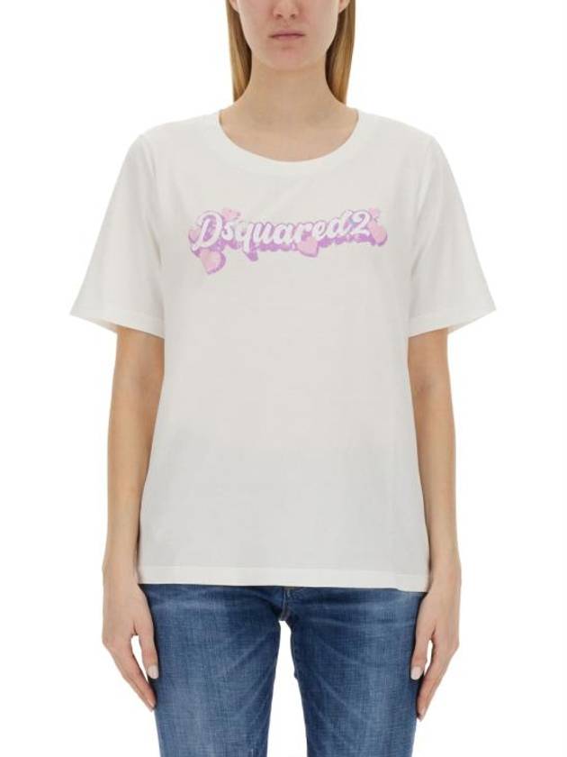 short sleeve t-shirt S72GD0519 S24668100 WHITE - DSQUARED2 - BALAAN 1