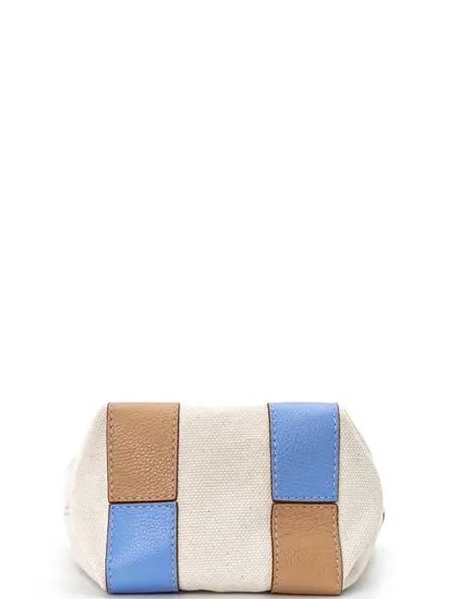 Latizia Mini Recycled Canvas and Leather Cross Bag Beige - CHLOE - BALAAN 5