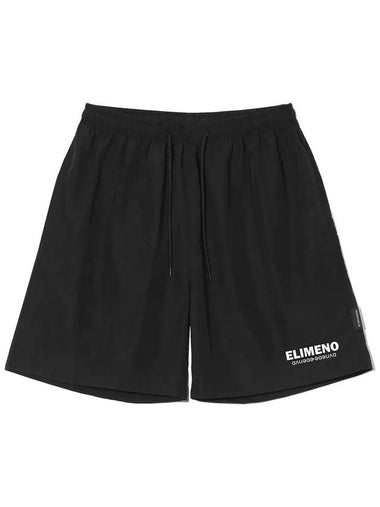 EL Basic Logo Taslan Shorts Shorts Black - ELIMENO - BALAAN 1