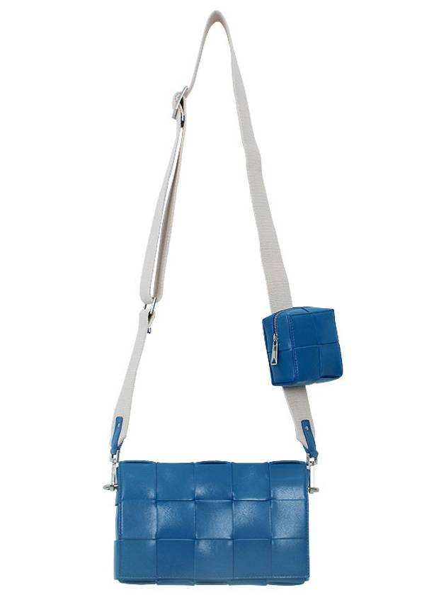 Cassette Versatil Strap Cross Bag Blue - BOTTEGA VENETA - BALAAN 4