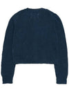 Hemp Basket Weave Knit Cardigan Blue - MAISON MARGIELA - BALAAN 3