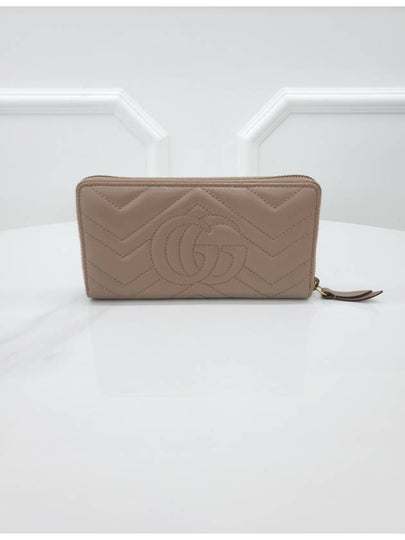 GG Marmont Around Long Wallet Pink 443123 - GUCCI - BALAAN 2