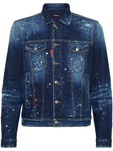 Dan Denim Jacket Navy - DSQUARED2 - BALAAN 1