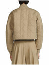 Quilted Technical Cotton Taffeta Bomber Jacket Beige - DIOR - BALAAN 9