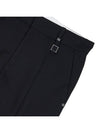 Men's Square Steel Logo Wool Crop Straight Pants Black - WOOYOUNGMI - BALAAN 5