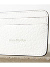 Embossed Logo Leather Card Holder White - ACNE STUDIOS - BALAAN 4