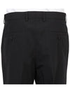 Men's Cotton Poplin Cropped Straight Pants Black - GUCCI - BALAAN 8