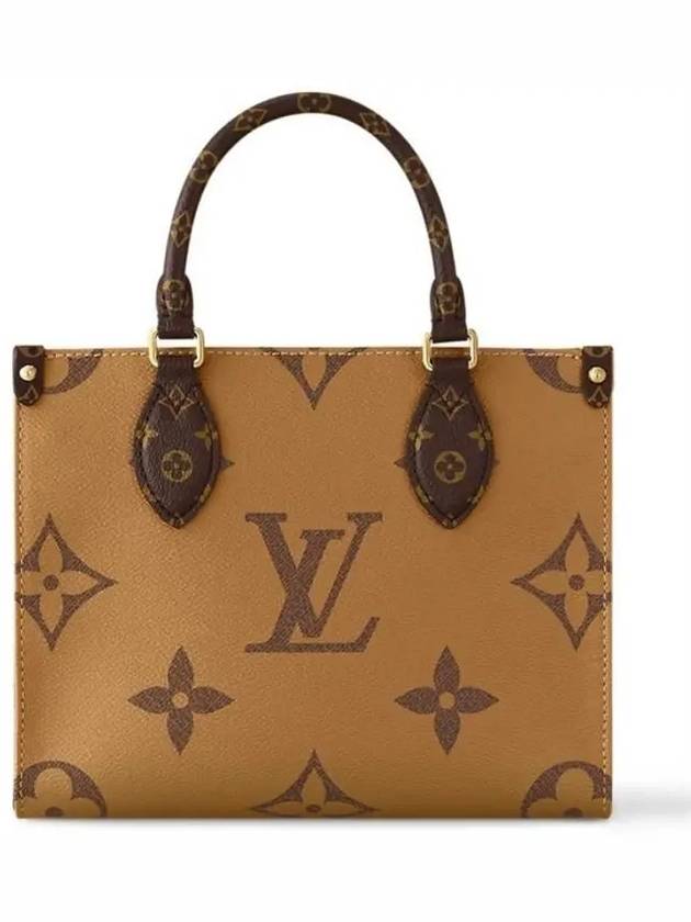 Women's OnTheGo PM Monogram Tote Bag Brown - LOUIS VUITTON - BALAAN 4