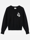 Isabel Marant Women's Marisanne Cotton Sweater Black Silver PU0053FA A1L59E BKSI - ISABEL MARANT ETOILE - BALAAN 1