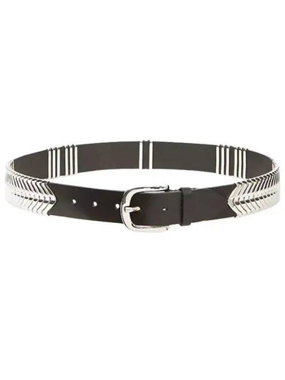 Tehorah Leather Belt Black - ISABEL MARANT - BALAAN 2