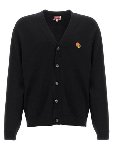 Pop Wool Cardigan Black - KENZO - BALAAN 1