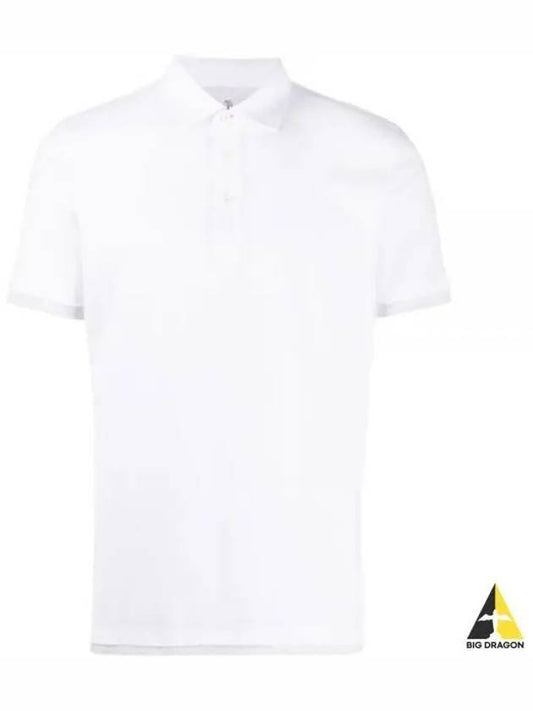 Cotton Short Sleeve Polo Shirt White - BRUNELLO CUCINELLI - BALAAN 2
