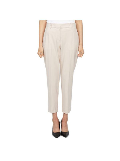 Women's Good Wool Treeca Crop Pants Beige - THEORY - BALAAN 2