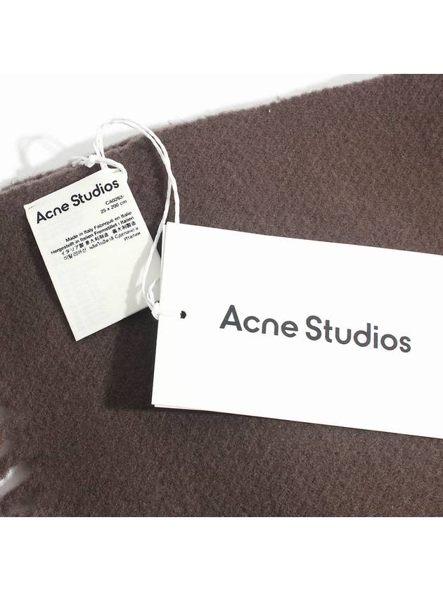 Wool Fringe Scarf Brown - ACNE STUDIOS - BALAAN 6