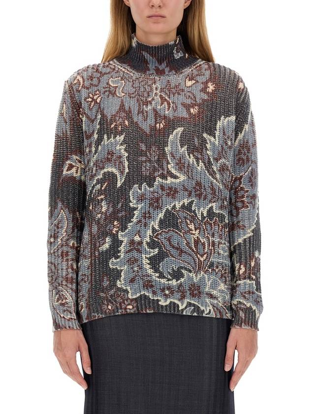 PRINTED WOOL SWEATER - ETRO - BALAAN 3