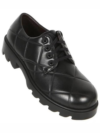 Quilted Lace-Up Derby Black - BOTTEGA VENETA - BALAAN 2