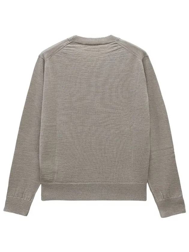 De Coeur Wool Knit Top Beige - AMI - BALAAN 6