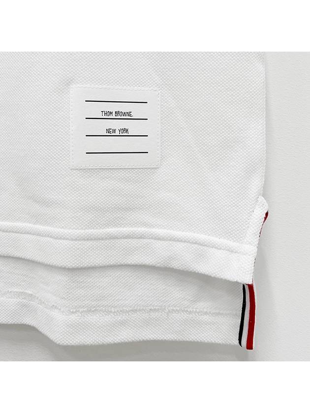 4 Bar Classic Pique Short Sleeve Polo Shirt White - THOM BROWNE - BALAAN 6