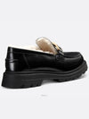 Code Brushed Calfskin Shearling Loafer Black - DIOR - BALAAN 6