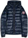 Crofton Hooded Down Padding Jacket Atlantic Navy - CANADA GOOSE - BALAAN 4