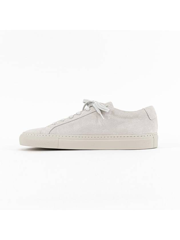 Achilles Suede Low Top Sneakers White - COMMON PROJECTS - BALAAN 5